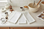 Serafina Home White Kitchen Hand Dish Towels: 100% Cotton Cloth Soft Cleaning - Image 3