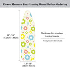 Colorful Hippie Flowers Ironing Board Cover and Pad Soft Fabric Cover - Image 6