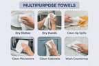 Serafina Home White Kitchen Hand Dish Towels: 100% Cotton Cloth Soft Cleaning - Image 7