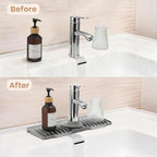 15.75 Inch kitchen Sink Faucet Mat, Silicone Sink Protector&Splash Guard - Image 6