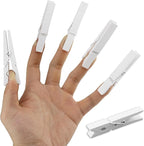 HEEHEE 24 PCS 2.83 Inch White Wooden Clothespins Strong Spring Grip Durable by HEEHEE