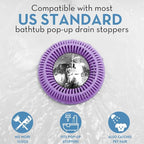 Hair Catcher for Shower Drain & Bathtub – TubRing Pop-Up Drain Protector & - Image 4