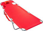 Ostrich The Original Chaise 72 x 22 Inch Lounge Portable Reclining Lounger, Outdoor Patio, Beach, Lawn, Camping, or Pool Tanning Chair, Red - Image 8