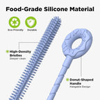 2 Pcs Silicone Straw Cleaner Brush, Extra Long Cleaning Brushes - Image 4