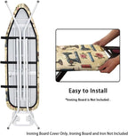 Ironing Board Cover, Standard Size 15x54, Sewing Machine Rose Print, Elastic - Image 5