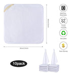SINLAND Microfiber Facial Cloths Fast Drying Washcloth 12inch x 12inch White 10 - Image 2