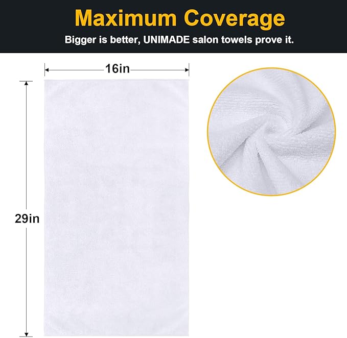 Salon Towels 24 Pack, Super Soft Microfiber Hand Towel, Highly Absorbent - Image 2