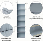 YOUDENOVA Hanging Closet Organizer, 6-Shelf Closet Hanging Shelves - Image 6