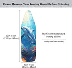 GLENLCWE Underwater Dolphin Print Ironing Board Cover, 54x15 inches - Image 5