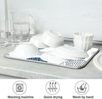Cartoon Fish Dish Drying Mat for Kitchen Counter Absorbent Microfiber Drying Pad - Image 7