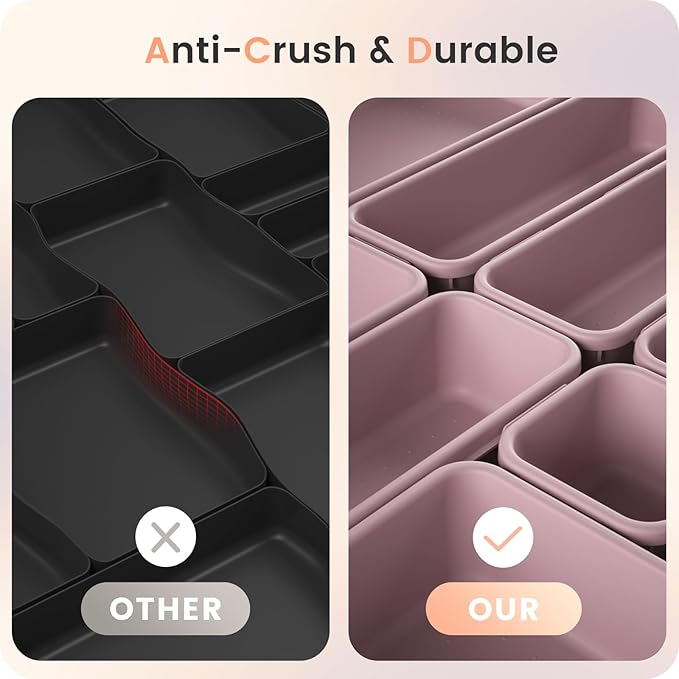 【】 【】 Purple Drawer Organizer, Makeup organizer, 【Holds 177 - Image 6