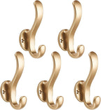 Wall Hooks Over Door Key Towel Coat Hat Purse Hanger Holder Rack Double Hooks by WASYPLSFOI