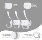 Coat Rack Wall Mounted, 3 Tri Stainless Steel Coat Hook - Image 2