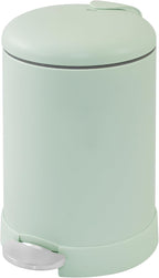 Glad Small Trash Can, 1.2 Gallon | Round Stainless Steel Garbage Bin by GladTrashFoodStorage