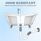 Universal 3 in 1 Bathtub Drain Stopper Bathtub Drain Hair Catcher, Pop-up Tub - Image 4