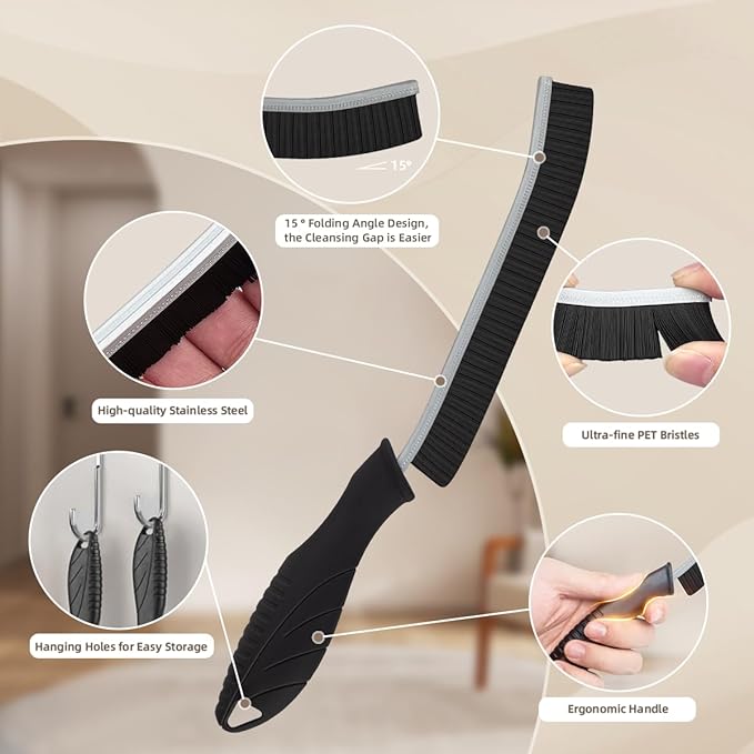 SXhyf Hard Bristle Crevice Cleaning Brush - Image 3