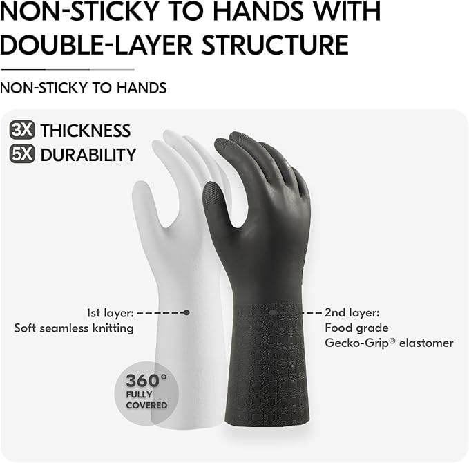 Vgo... Men's Work Gloves, Abrasion & Tear Resistant, - Image 3