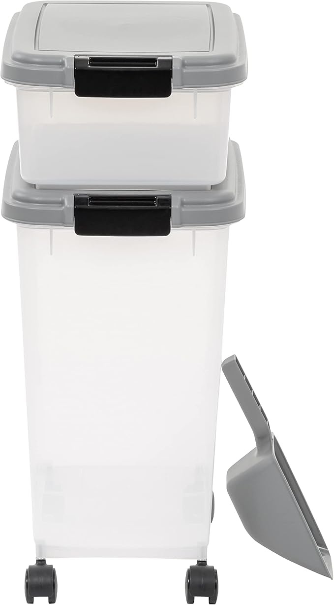 Amazon Basics 3-Piece Airtight Pet Food Storage Container Combo - Image 5