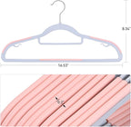 Pack of 50 Coat Hangers, Space-Saving Plastic Clothes Hangers, 0.2 Inches Slim - Image 2