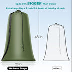 Heavy Duty Laundry Bag 2 Pack XL Nylon Laundry Bags - Image 2
