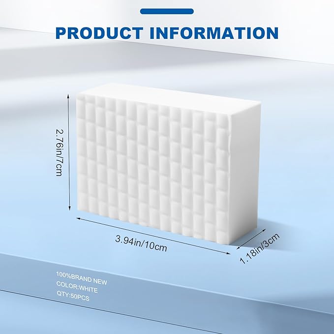 50 Ct Thick Melamine Sponges 1.18in - Image 2