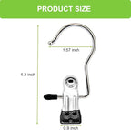 Boot Hangers Clips, 100 Pack Black Laundry Hooks Hanging Clips Clothes Pins - Image 2