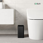 Cesun Small Bathroom Trash Can 2.1 Gallon Wastebasket, Modern Metal Garbage Can - Image 2