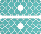 Kitchen Sink Splash Guard 2 PCS 14.7 Inch Sink Faucet Mat Splash Guard by Eyanle
