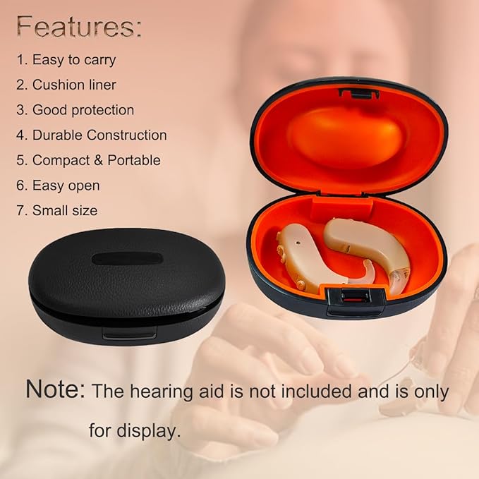 9 Pieces Hearing Aid Case Portable Storage Box - Image 4