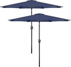 Simple Deluxe 9' Patio Umbrella Outdoor Table Market Yard Umbrella with Push Button Tilt/Crank by SimpleDeluxe