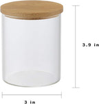 Qtip Holder With Vanity Tray, Glass Apothecary Jars With Lids - Image 6