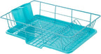 Space-Saving 3-Piece Dish Drainer Rack Set: Efficient Kitchen Organizer by SweetHomeCollection