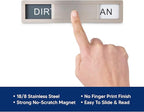 HIC Kitchen Dishwasher Clean Dirty Indicator Magnet, 18/8 Stainless Steel - Image 2