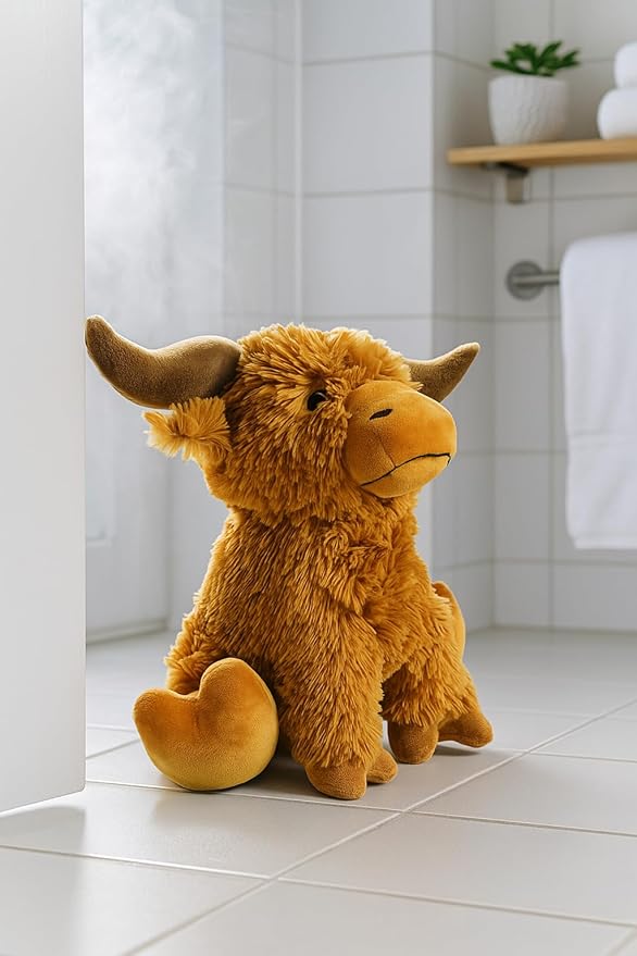 Highland Cow Door Stopper – Cute Weighted Animal Doorstop - Image 5