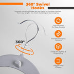 Plastic Hangers 50 Pack, Cascading Slim Space Saving Clothing Hangers - Image 4