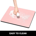 Rnivvi Dish Drying Mat for Kitchen Counter, 16 x 18" Cute Absorbent Heat - Image 6