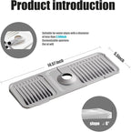 STARGAZ Silicone Faucet Mat for Kitchen Sink, Faucet Draining Mat, Sink Back - Image 2