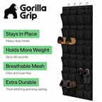 GORILLA GRIP Over the Door Shoe Organizer, 24 Extra Large Breathable Mesh - Image 2
