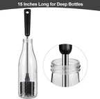 Water Bottle Brush with Straw Cleaner, 15 Inches Stainless Steel Handle Baby - Image 7
