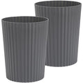 JiatuA Small Trash Can Plastic Wastebasket Round Garbage Container Bin by JiatuA