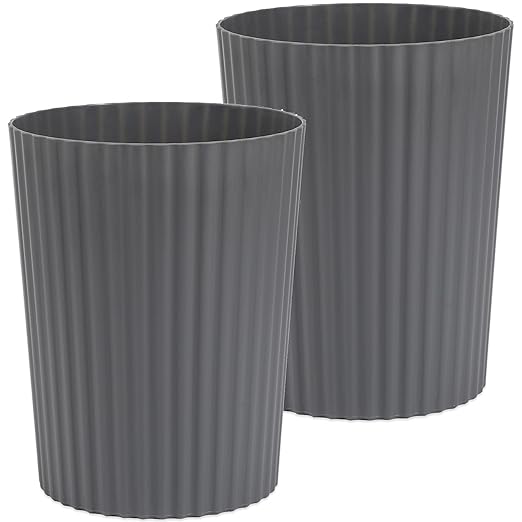 JiatuA Small Trash Can Plastic Wastebasket Round Garbage Container Bin by JiatuA