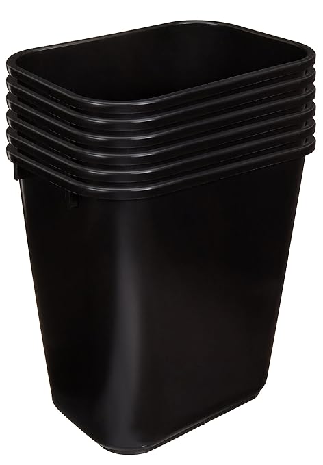 Amazon Basics Rectangular Commercial Office Wastebasket, 7 Gallon - Image 2