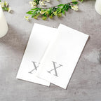 Luxenap 15.8 X 7.9 Inch Linen-Feel Guest Towels, 50 Lettered Hand Towels - Image 6