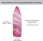 Pink Marble Ironing Board Cover Heat Reflective Anti-dust, Soft Fabric Cover - Image 5