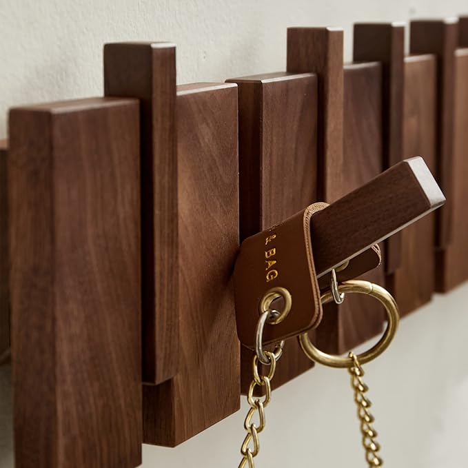 Wooden Coat Hooks Wall Mounted, Coat Rack Hanger Wall Mount - Image 7