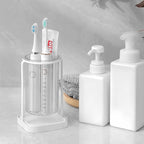 Toothbrush Holders with Drain Tray, Hanging Toothbrush and Toothpaste Holder - Image 3