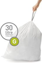 simplehuman Code G, Dispenser Pack Custom Fit Liners, Drawstring Trash Bags - Image 2