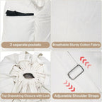 Pack of 2, 100% Breathable Cotton Canvas Laundry Backpack - Image 4