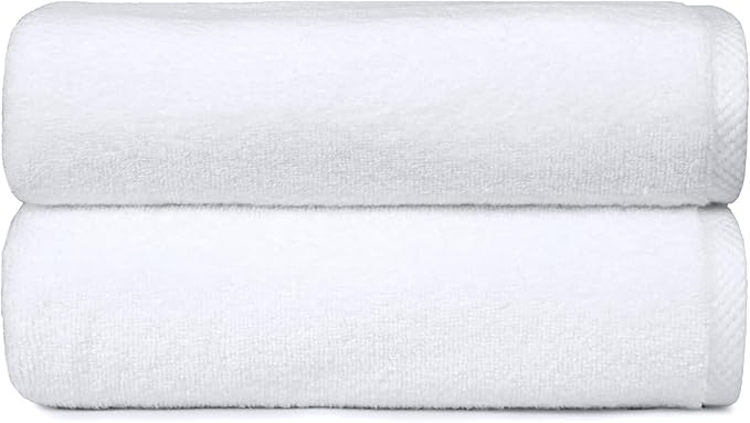 Amazon Basics 2-Piece Quick-Dry Oversize Bath Towel, 100% Cotton - Image 2