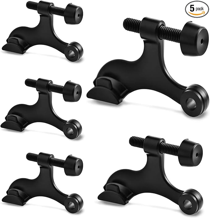 5 Pack Premium Hinge Pin Door Stopper Set, Adjustable Heavy Duty Door Stoppers by Unknown